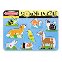 Melissa & Doug Pets Sound Puzzle (LCI730)-Ages 2 - 6 years and grades toddler - 1st