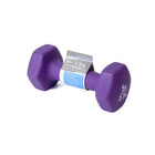 PurAthletics PurPower Shape-Li Neophrene Dumbbell - 5 lbs. - Purple-Premium non-slip dumbbells