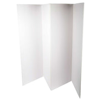 Office Works Quad Fold Foam Presentation Boards, 36 x 48 inches, White, 6 Pieces-Packaging: includes total of 6 presentation boards