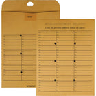 Quality Park Self-Sealing Double Sided Inter-Department Envelopes - 10"W x 13"L - Kraft - 100 Pack-Holes punched on both sides of the envelope allow visual confirmation of the contents without opening
