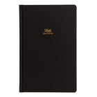 Letts Icon Plan Forever 12 Month Perpetual Diary - 7 5/8" x 5" - Black-Black hardback smooth luxury coated paper cover