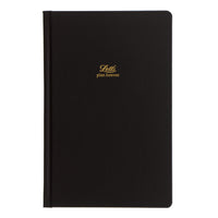 Letts Icon Plan Forever 12 Month Perpetual Diary - 7 5/8" x 5" - Black-Black hardback smooth luxury coated paper cover