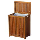 Oceanstar TRH1330 Solid Wood Spa Hamper-Removable interior bag that is convenient for carrying around from room to room