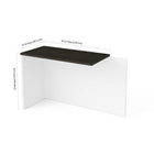 Bestar Pro-Concept Plus Return Table, White & Deep Grey (110810-1117)-29.7"H x 39.4"L x 19.5"D
