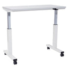 Proline 4' Pneumatic Height Adjustable Table, White-One touch pneumatic height adjustment