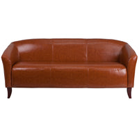 Flash Furniture HERCULES Imperial Series Cognac Leather Sofa-Contemporary Style