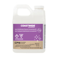 Coastwide Professional CP18 Quat Disinfectant Cleaner Concentrate DC - 2L-Can be used to clean and disinfect a wide variety of surfaces