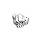 Wamaco Slanted Slatwall/Gridwall Wire Basket - 12"W x 12"D x 8"H - Chrome - 2 Pack-Size: 12"W x 12"D x 8"H