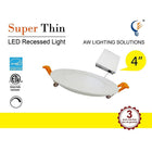 Northern Stars 10W Warmwhite LED Ultra-Thin Down Light, 4", 2 Pack-10W