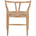 Nicer Furniture Wegner Wishbone Chair - Natural - 2 Pack-100% natural hemp woven rope cord seat