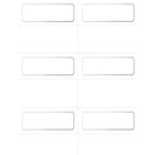 St. James Classic Place Cards - 1-3/4 x 4-1/4" - Laser/Inkjet Printable - White - Silver Foil - 60 Pack-Free downloadable templates from www.first-base.com