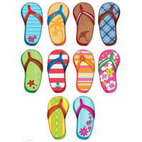 Teacher Created Resources 6" Accents, Flip Flops, 90 Pack-Size: 6"