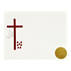 St. James Confirmation Certificate, Red Foil Engraved Design on 65lb Ivory Card, 50 Pack-Free downloadable templates from www.first-base.com