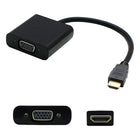AddOn HDMI2VGA HDMI to VGA M/F Active 1080P Adapter, Black-Male to male