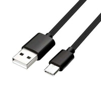 Exian Type-C USB Cable Nylon Braided, 1m, Black-Sync and charge