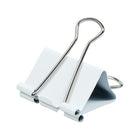 JAM Paper Binder Clips, Large, 41 mm, White, 12 Pack (340BCwh)-4