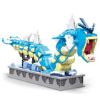Mega Pokemon Motion Gyarados Building Set - 2186 Pieces-Includes buildable display case with animated ocean environment