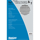 HeadLine Rub On Lettering  3/16"-Helvetica Medium