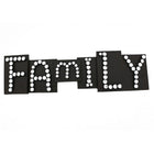Cathay Importers Bejewelled Family Metal Wall Decor (EC-22-0126)-Black metal alloy