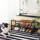 Vasagle Entryway Bench and Shoe Rack-Included in the Box: 1x Shoe Bench, 1x Accessory Kit, 1x Instructions