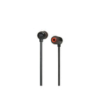 JBL T110BT Wireless In-Ear Headphones - Black-Mganetic cable management