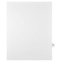 Mark Maker Legal Exhibit Index Tab White Single Tabs, 1/15th Cut, Letter Size, No Holes, Number 192, 25 Pack-White Single Tabs, 1/15th Cut