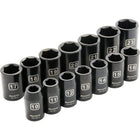 Dynamic Tools 1/2" Drive 14 Piece 6 Point, Standard Impact, Metric Socket Set, 10mm - 23mm-Contains: 10, 11, 12, 13, 14, 15, 16, 17, 18, 19, 20, 21, 22, 23mm