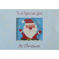 Special Girl, Santa Going Down Chimney, 12 Pack-Printed on premium coated card stock