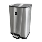 Modern Homes Stainless Steel Square Garbage Can - 40L-Hygienic inner bin with handle