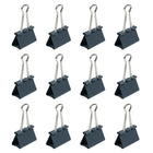 JAM Paper Binder Clips, Large, 41 mm, Grey, 12 Pack (340BCgy)-5