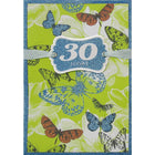 Rosedale Greeting Card, Birthday Age 30, Butterflies-Printed on premium coated card stock