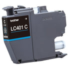 Brother Genuine LC401C Standard Yield Cyan Ink Cartridge-Cyan