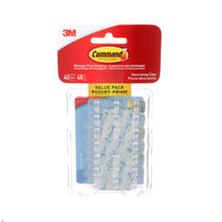 Command Clear Decorating Clips with Clear Strips-Holds strongly, removes cleanly, Easy to apply, Easy to remove, and Works on a variety of surfaces