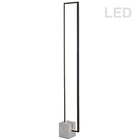 Dainolite 34W LED Floor Lamp Black With Concrete Base-Floor Lamp