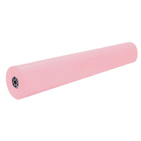 Pacon Rainbow Coloured Kraft Paper Roll, 36" x 1000', Pink (PAC63260)-The other side has a "toothy" surface which handles chalk, tempera, waterColour or acrylic paints