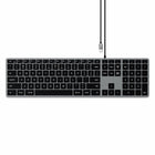 Satechi Slim W3 USB-C Wired Keyboard-Slim W3 wired Backlit Keyboard