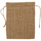Jam Paper Burlap Pouches with Drawstring - 5" x 6 1/2" - Natural Brown Recycled - 6 Pack-Quantity: 6 Pouches