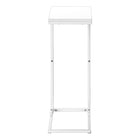 Monarch Specialties 3478 Accent Table - 25"H /White/White Metal-Warranty: 1 Year limited for parts