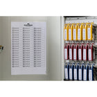 Durable Brushed Aluminum Key Cabinet with Key Lock - 18 Key - Silver-Key Lock