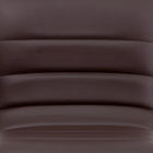 Flash Furniture Contemporary Brown Vinyl Adjustable Height Barstool with Horizontal Stitch Back & Chrome Base - 2 Pack-Chrome Base
