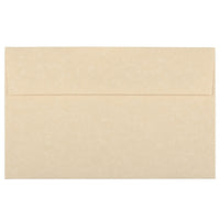 JAM Paper A10 Invitation Envelopes, 6 x 9.5, Parchment Brown Recycled, 250 Pack (52074H)-Brown parchment recycled envelope