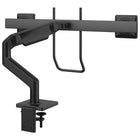 Humanscale M8.1 Monitor Arm with Dual Crossbar + Handle - M81CMBBHB-Ships unassembled to reduce packaging size and its modular links allow users to quickly design the most productive space without additional parts - all effectively saving resources, energy and shipping costs to get from factory to office