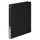 ACCO Hide Flexible Cover Round Ring Binder - 3-Ring - Letter Size - 100 Sheet Capacity - 1/2" - Black-Black , round ring 1/2" binder with 100 Sheet capacity