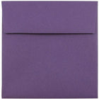 JAM Paper 5.5" x 5.5" Square Envelopes, Dark Purple, 1000 Pack (263914942b)-Square invitation envelope
