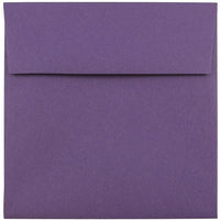 JAM Paper 5.5" x 5.5" Square Envelopes, Dark Purple, 1000 Pack (263914942b)-Square invitation envelope