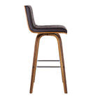 Armen Living Vienna 26" Counter-Height Bar Stool - Brown-Weight Capacity: 250 lb.