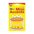 Trend Enterprises Mini Accents Birthday Cake, 216 Pack (T-10505)-Precut and ready to use