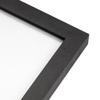 Gry Mattr Wood Document Frame without Mat - Black - 8.5" X 11"-Matte Black Wood Frame