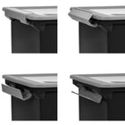 Staples Letter/Legal File Tote with Locking Handles, 35L, Black-Made from 50% post-consumer recycled content