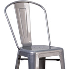 Flash Furniture 30" High Clear Coated Indoor Barstool with Back-Seat Size: 14''W x 14''D